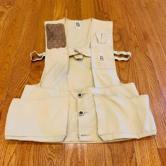 Vintage Bob Allen Canvas Shooting Hunting Fishing Vest Adult Medium Made in USA - Picture 15 of 16